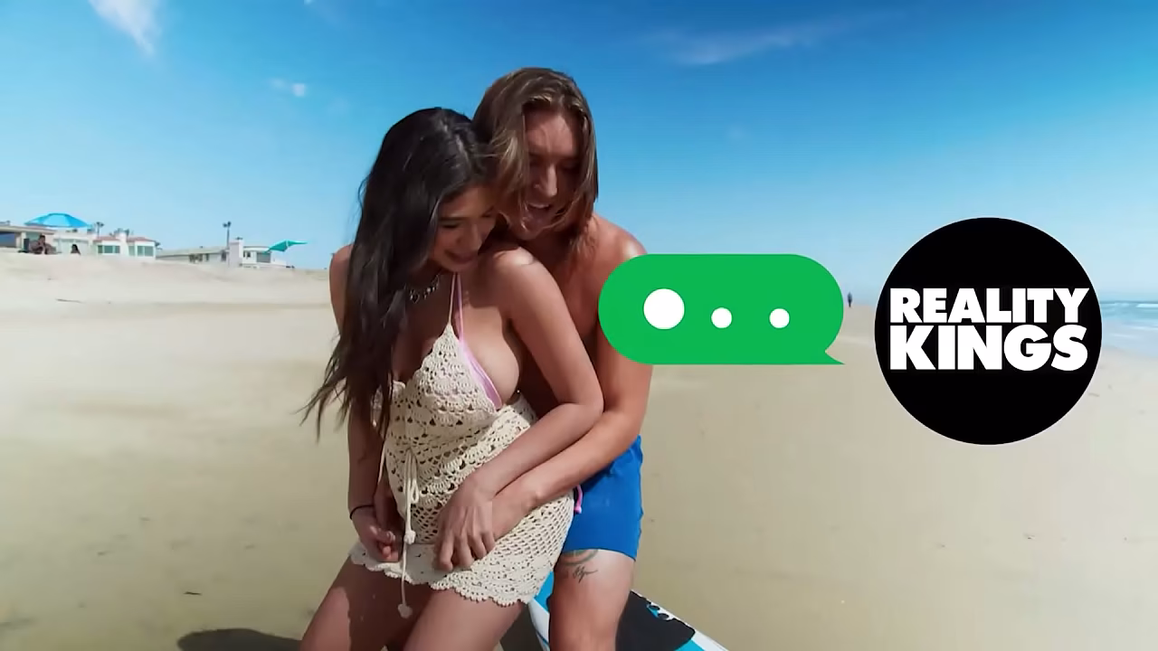 REALITY KINGS - Kira Noir And Jada Kai&rsquo_s Bikini Play Turns Into Oiled Booty Licking, Toys, And Hot Scissoring