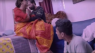 Indian Village Threesome Wife Husband And Servant Group Sex