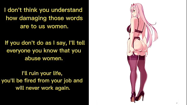 Zero Two Turns You Into a Cocksucker Hentai Joi Cei (Forced-Bi Oral Self Facial)