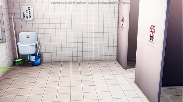 Restroom Playtime (Yuri Bondage Sex) - 3D MMD