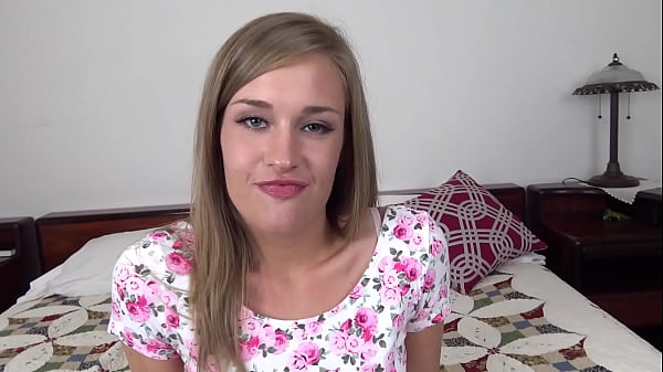 APRIL BROOKES Cute 19 YO Blonde All Natural Girl Next Door POV Blowjob and Gets Huge Messy Facial
