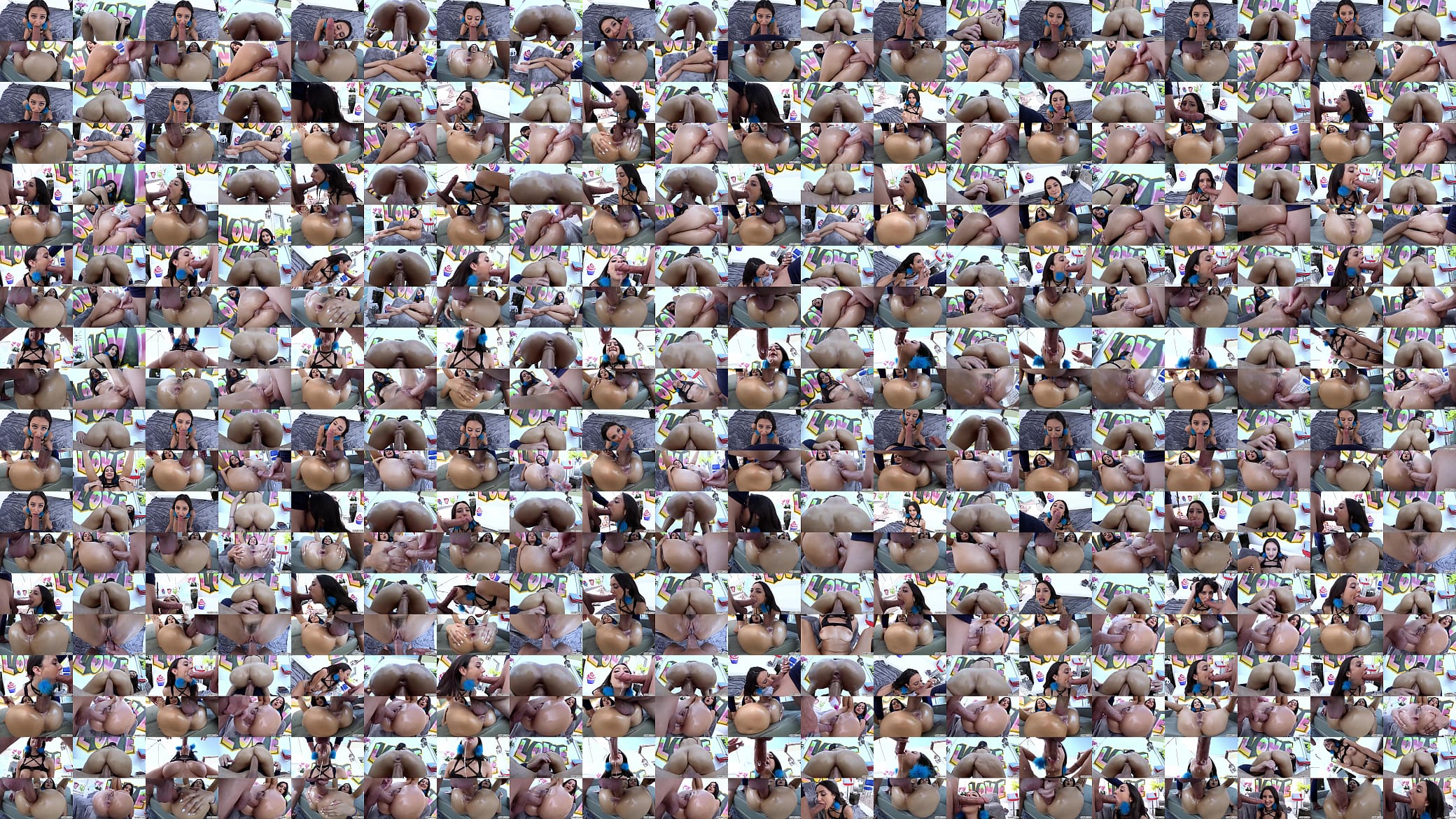 Eliza Ibarra Splitscreen (goon, gooner, goonfuel, split, oil, ass, big ass, big tits, huge ass, fishnets, good boy, good girl, mike adriano, plaps, porn plaps, edging, gooning, deny) 预览图