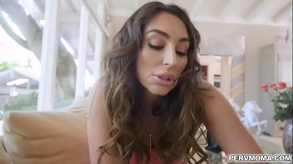 Christiana Cinn whips out Logan Longs cock and grind her pussy up til they both burst creampie