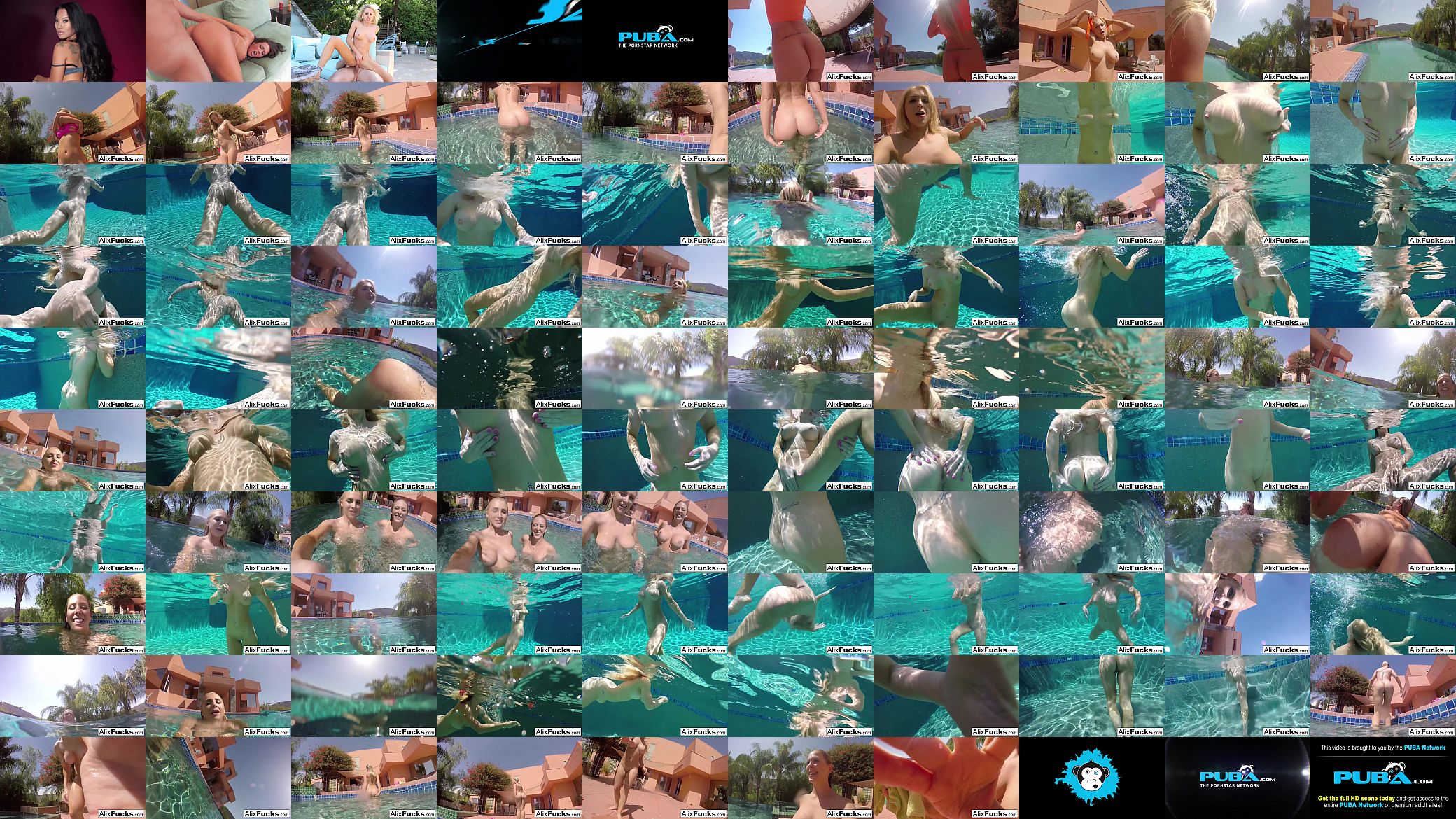 Busty blondes Alix &amp; Cherie go skinnydipping 预览图