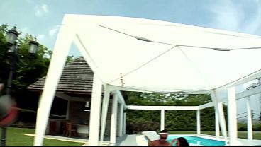 Outdoor All Natural Babe Pussy Creampie