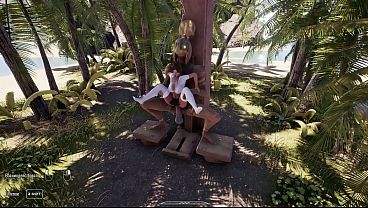 Lara Croft is a good girl because she takes the statue's fat dick in her ass. 3D Hentai Game