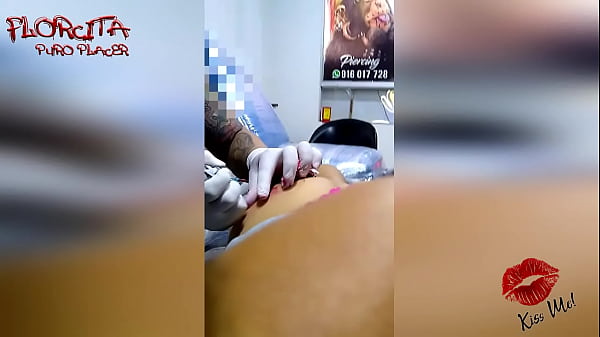 Very horny little flower went to get a tattoo