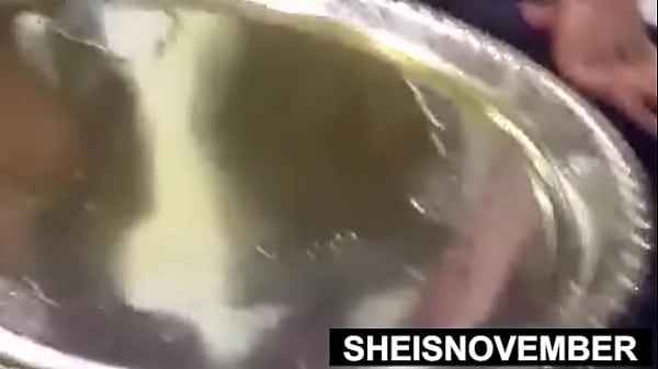 Download Video - Sexy Chubby Ebony Geek Sheisnovember Urinating Fetish&comma; Stand Up In Bath Room With Oil Covered Body&comma; Squatting Over Sink&comma; Curvy Ass And Round Dark Areolas With Biggest Natural Breasts Udders And Brown Booty Spreading By Msnovember