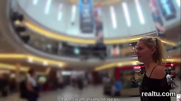Stunning czech sweetie was teased in the shopping centre and fucked in pov