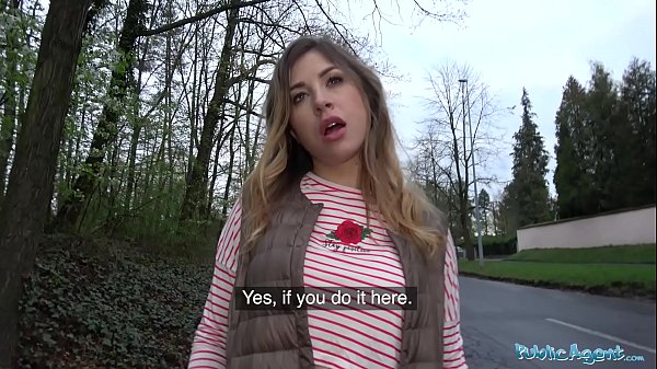 Public Agent Russian hotty loves daylight outdoor sex