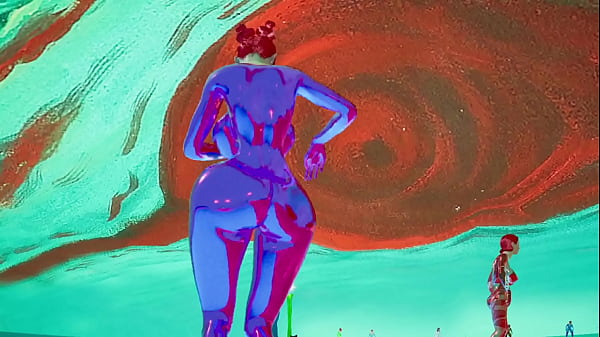 Animacion 3D Realista - Sex Bot Doll Cromada Morada - Enfoque en el Culo - Fisicas Realistas - Striptease - RTX 60 FPS - Big Ass - Animaciones 3D - CTS: RS