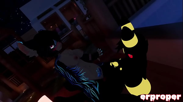 Vrchat vulpix cuckhold with an umbreon and a furry