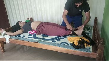 BDSM Bound Desi Beauty with Chocolate Navel Play and Saree Removal