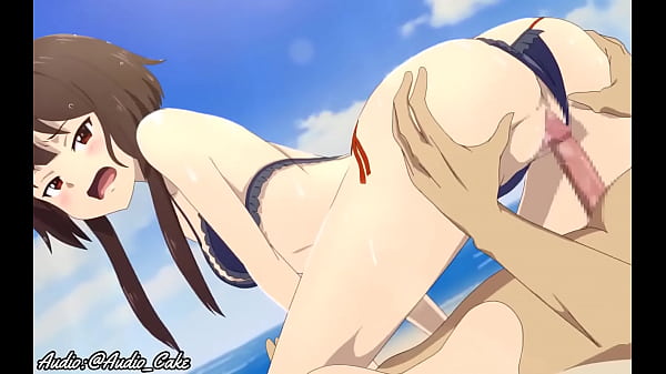 Megumi en la playa