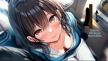 Download Video - JOI HENTAI - Traviesa te masturba en el tren japon&eacute;s&period; Voz espa&ntilde;ola&period;