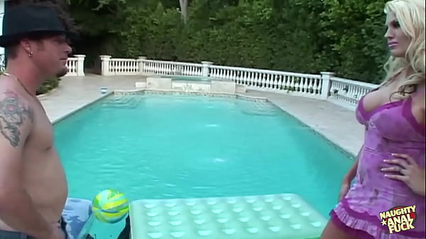 Download Video - Horny blonde Michelle McClaren shows off her big tits and gets her ass fucked&period;