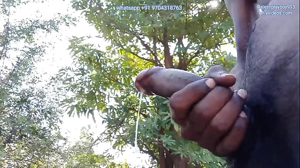 Outdoor masturbating cock and cumming video of Rajeshplayboy993