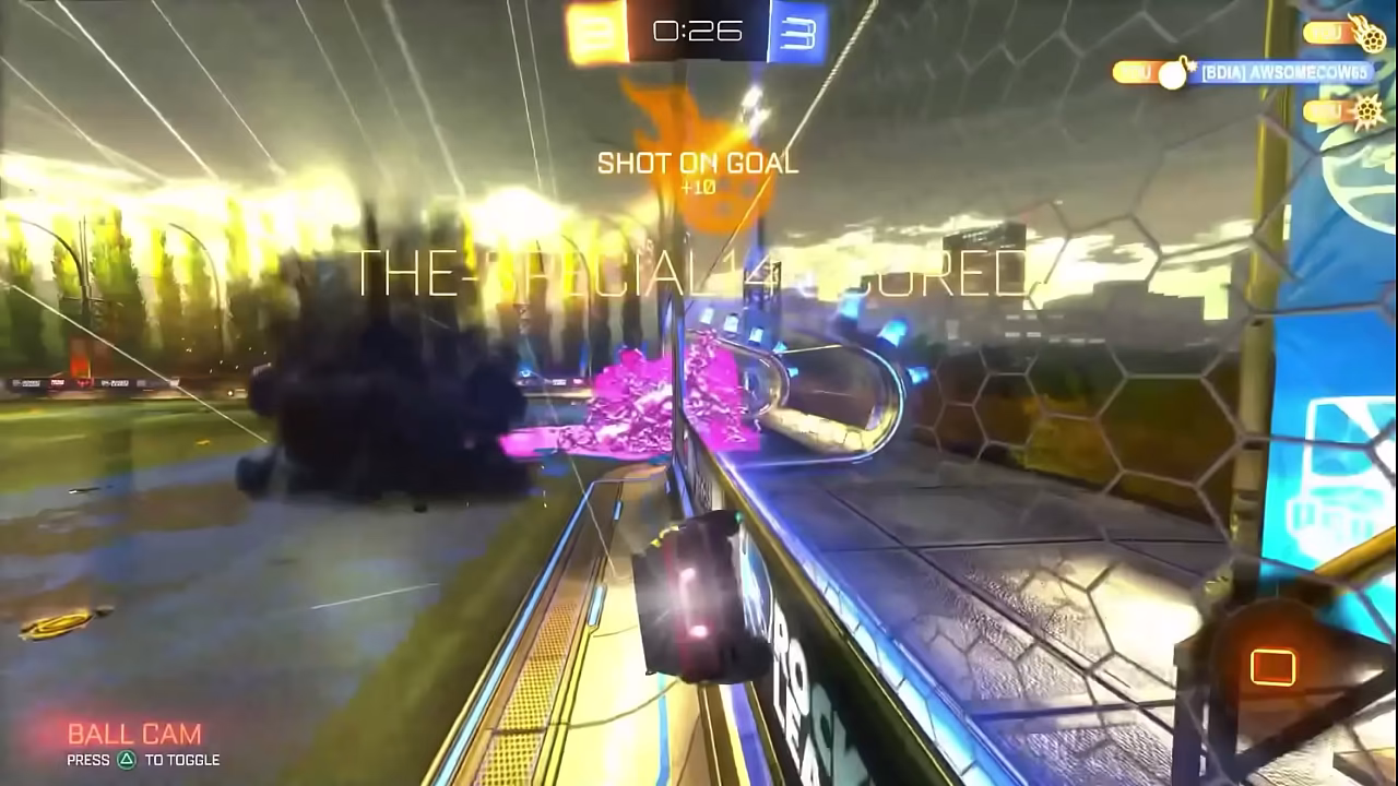 I HIT THIS DEMO CLIP IN ROCKETLEAGUE!!!!!!!
