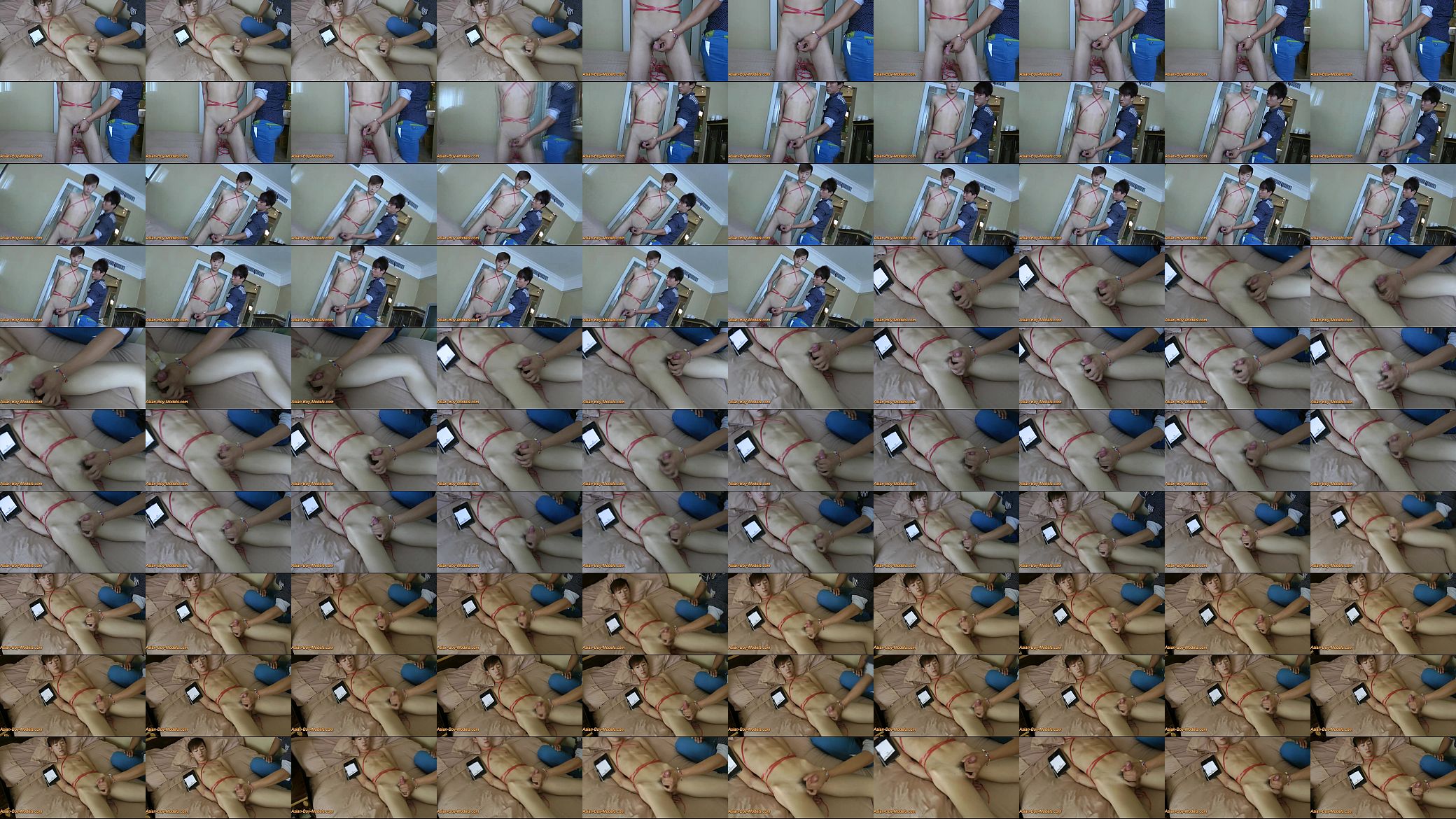 Big Cock Slim Twink Boy Bound Handjob 预览图