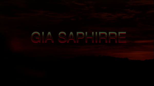 GIA SAPHIRRE -  SENSUAL LADY IN BLACK SHEER SEDUCTIVE  STOCKINGS