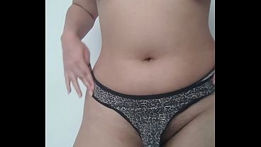 Trying on clothes, my boobs don't fit.