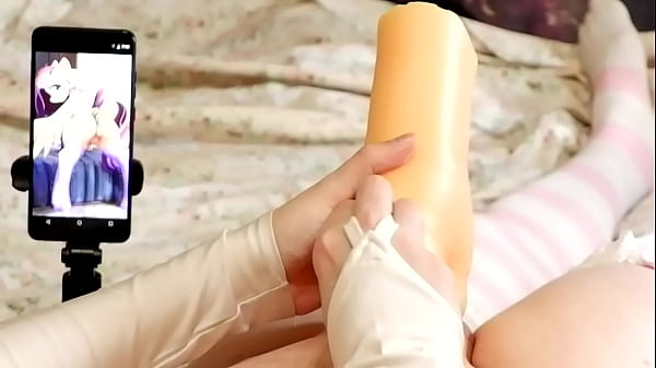 Download Video - &lbrack;EroNekoKun&rsqb; - Masturbation with MLP Flutty Onahole fuck anal and looking feral mlp art