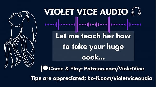 Let me teach her to take your huge cock THREESOME