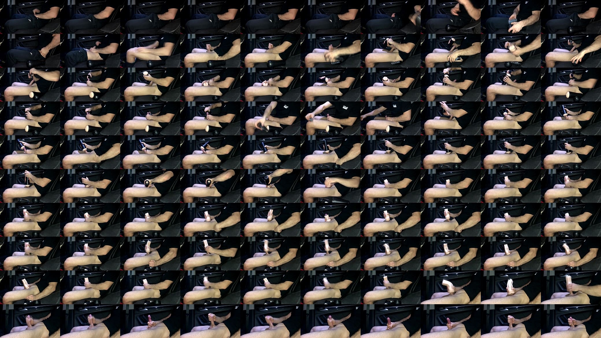 I found a silicone pussy in the taxi driver&#039;s car and quickly fuck it / Risky masturbation 预览图