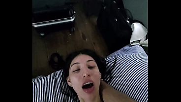 Alex and the beautiful young Latina woman Chinii, very slutty