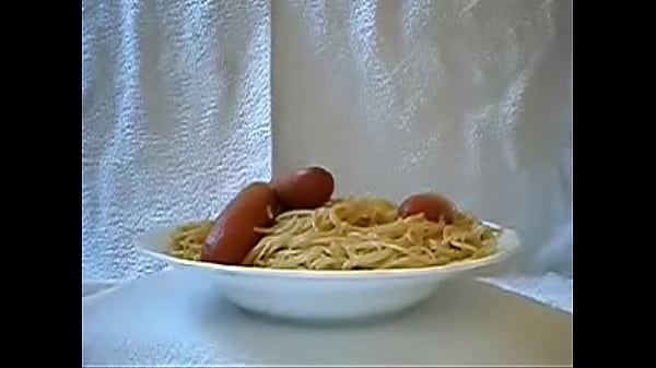 Masturbating with food