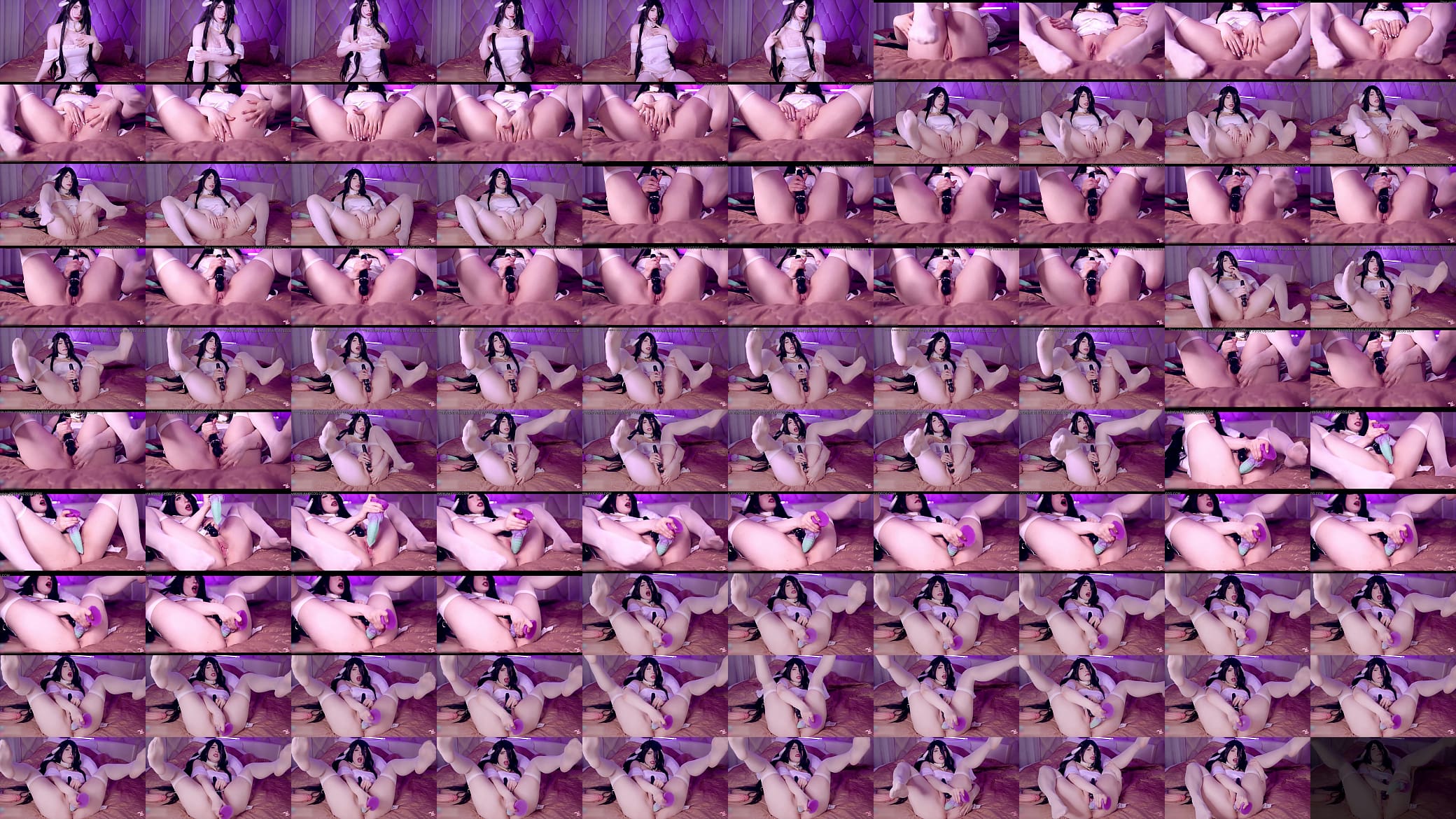 Albedo drives herself to Multiorgasm - 预览图