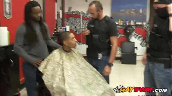 Suspect at barbershop is subjected and fucked h...