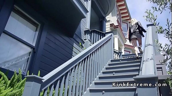 Bdsm couple banging blonde housewife