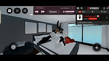 Pelea en la cama en Roblox en un juego condo