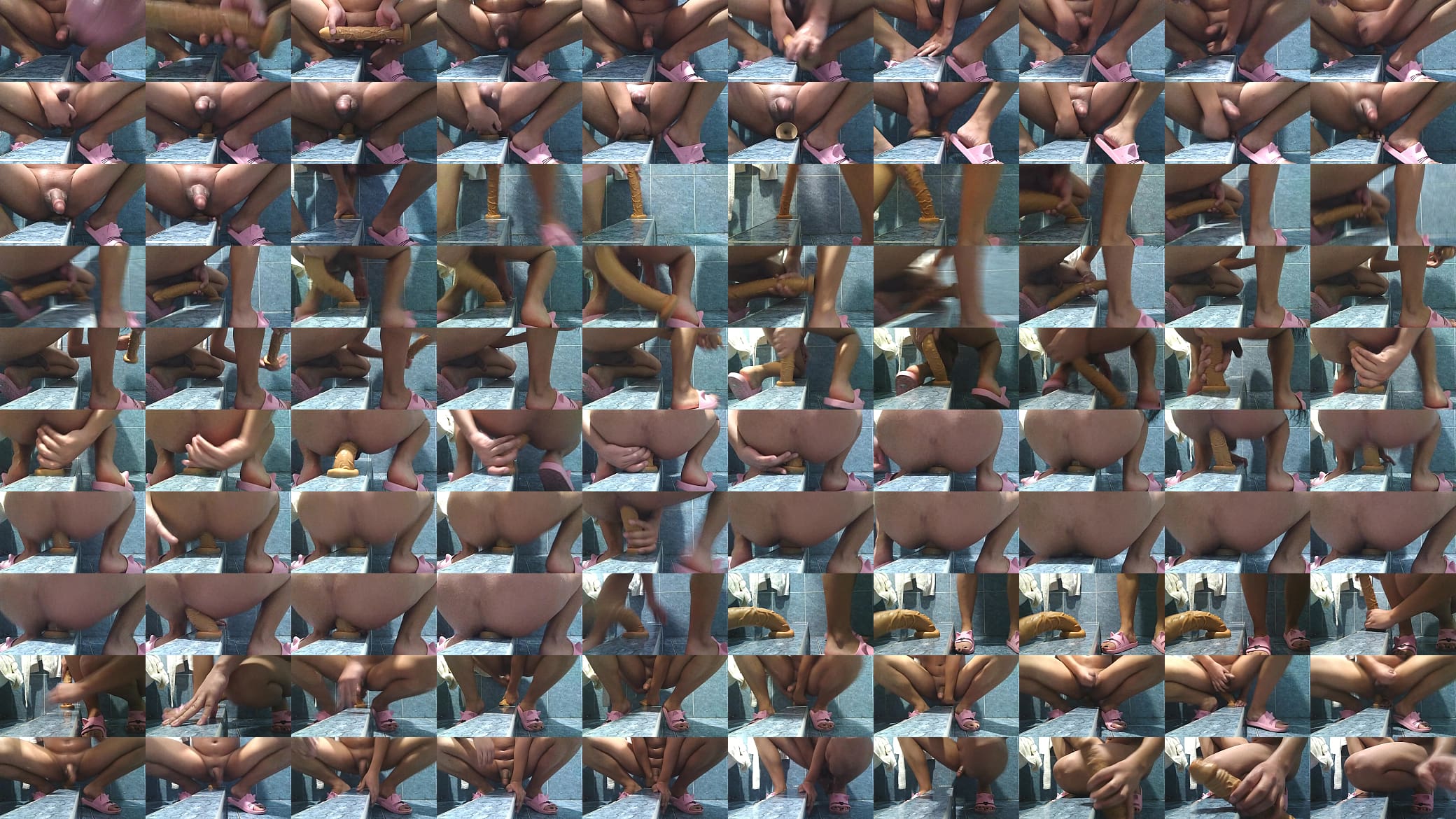 Shemale rides full 12 inch giant dildo 预览图