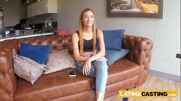 Small tits teen in lingerie sucks a big fucking cock to get chosen