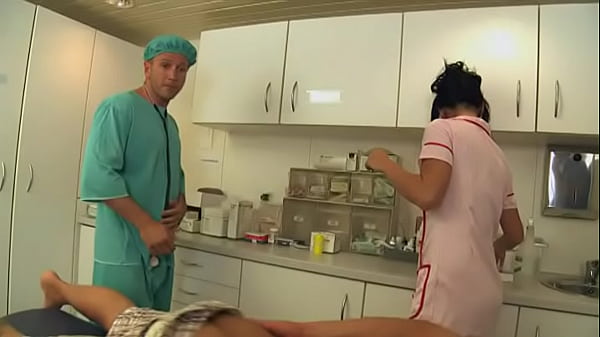 Nurse Rihanna Helps a Patient Recover with a Nice Deep Blowjob