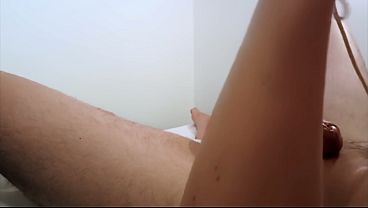 Extreme Estim CBT Big Cock Cumshot With Tight Cock & Ball Bondage Showing Soles - Huge Load Of Cum - Foot Fetish & Electro Sex Masturbation - Cute Feet - Young Twink With Throbbing Ejaculation - Bizarre BDSM Porn (Teaser)