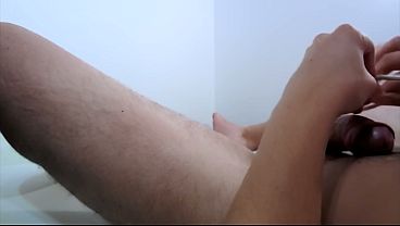 Extreme Estim CBT Big Cock Cumshot With Tight Cock & Ball Bondage Showing Soles - Huge Load Of Cum - Foot Fetish & Electro Sex Masturbation - Cute Feet - Young Twink With Throbbing Ejaculation - Bizarre BDSM Porn (Teaser)