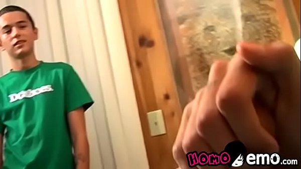 Masturbation and cum in mouth with two young tw...