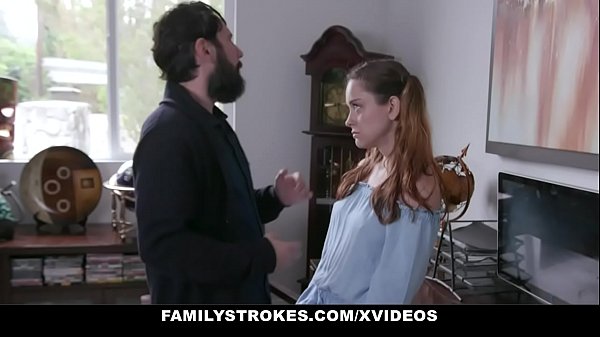 FamilyStrokes - Stepdad Spanks And Fucks His Pig Tailed Stepdaughter (Lily Glee)