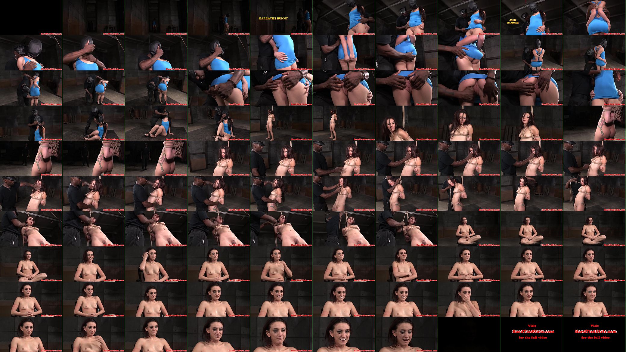 Bound tattoo sub dominated by black dom 预览图