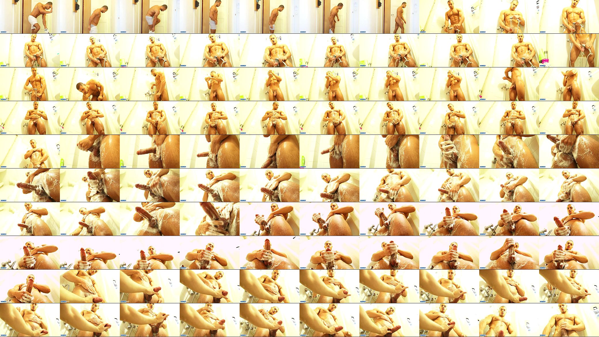 farid a real str8 arab guy gets wanked his huge cock in a shower ! 预览图