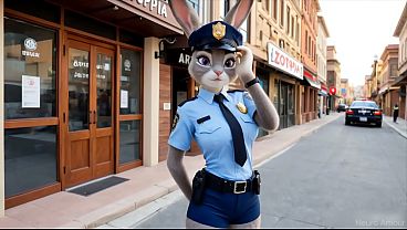 Neuro Amour - Furry Zootopia: Judy Hopps und Nick Wilde - Der gerissene Fuchs vögelt das Häschen nach der Arbeit