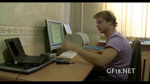 Guy sits and stares