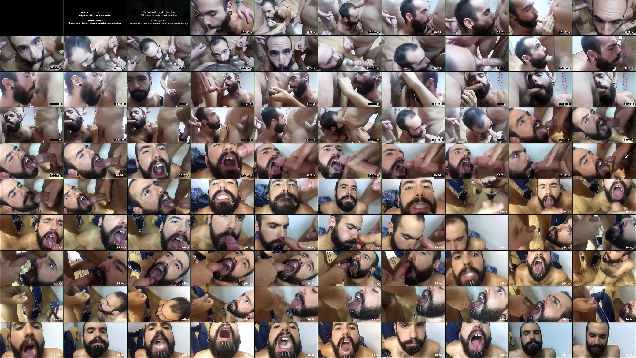 Mi primer bukkake con cinco rabos 预览图