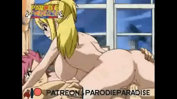 Lucy Heartfilia Rides Natsu with Closeup