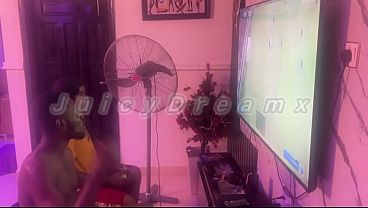 Horny wife wears ready to do anything to get her husband BBC
