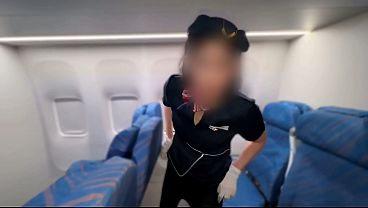 [Too sexy flight attendant] 5 consecutive sex! 0 sperm!