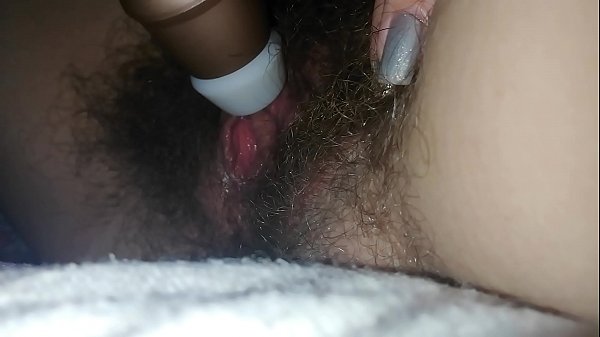 Quick masturbation in the bed Hairy pussy close up orgasm big clit cumming